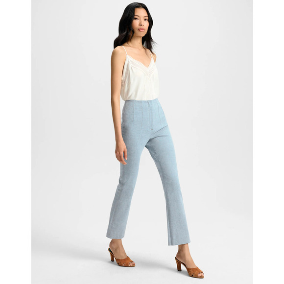 Veronica Beard Hawthorne Denim Pant Stretch-Denim Kick-Flare Pant US 10 - Picture 3 of 11